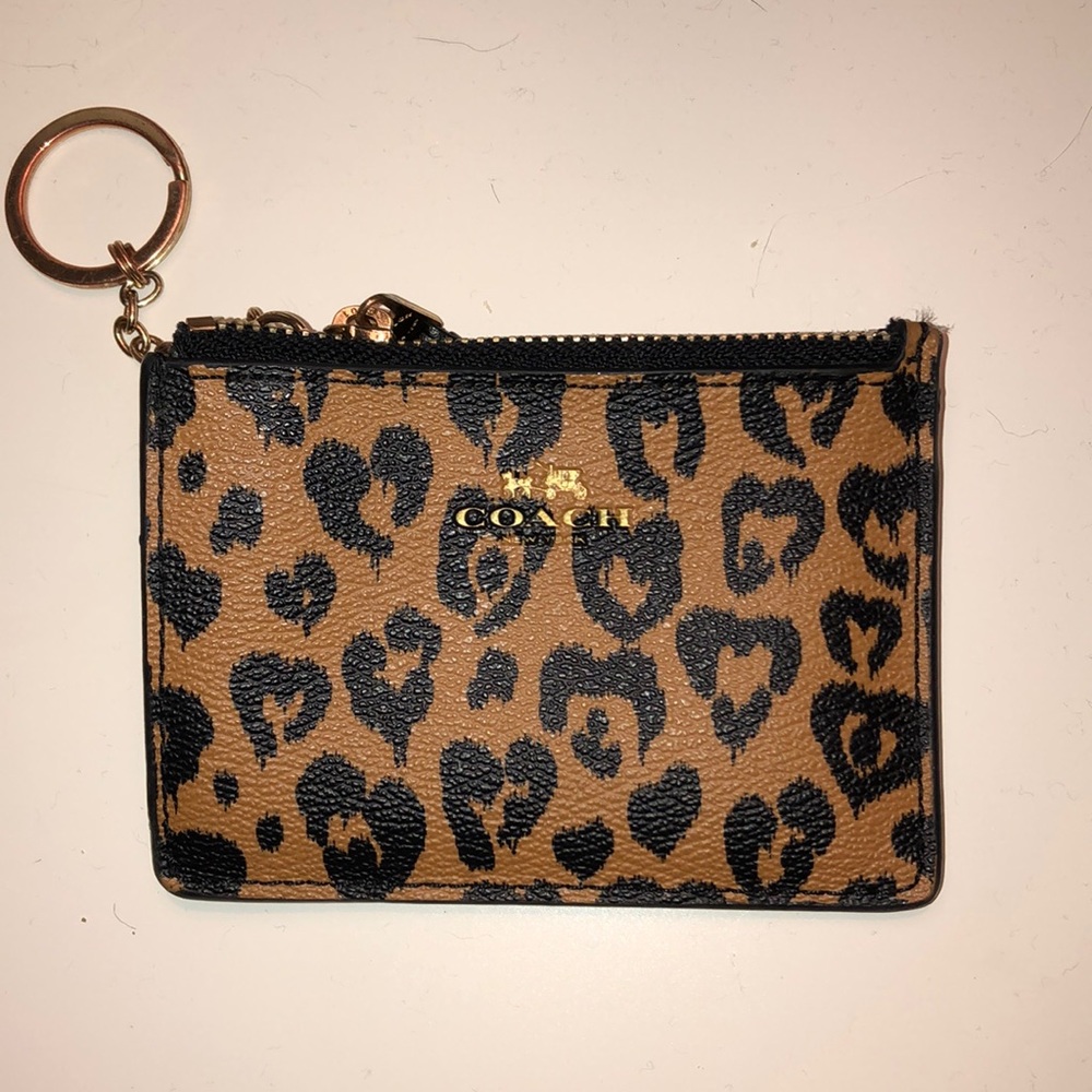 Coach leopard wallet